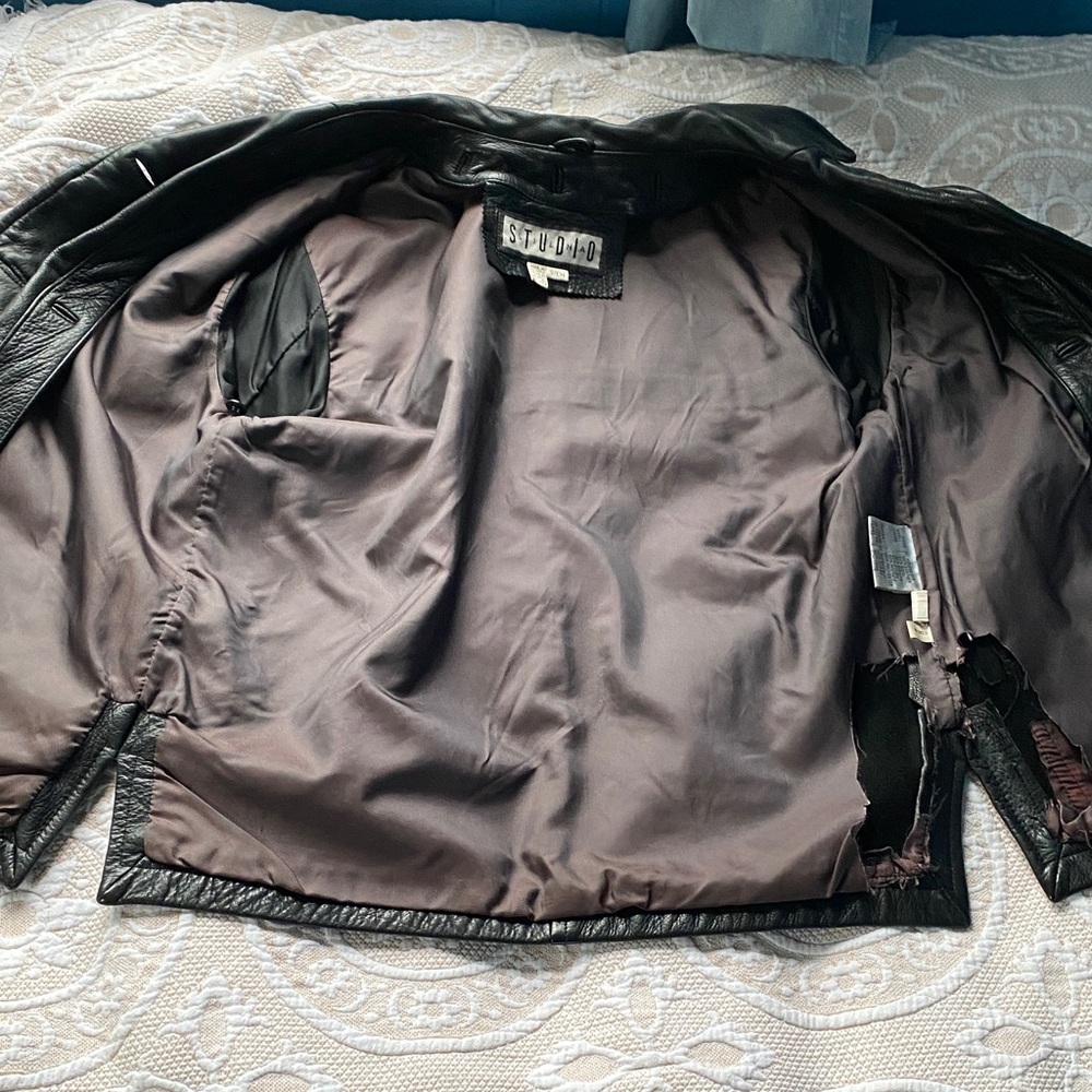 Siena Studio Black Leather Jacket - Picture 7 of 12